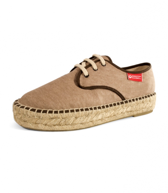 Jute blucher sandals, esparto espadrilles for woman