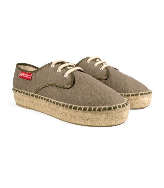 Esparto blucher sandals, jute espadrilles for woman